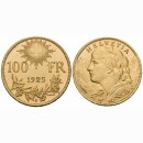 Schweiz 100 Franken 1925 B Vreneli