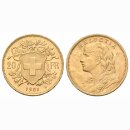 Schweiz 20 Franken 1901 B Goldvreneli
