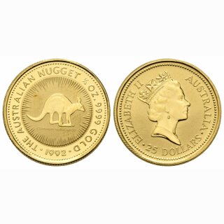 Australien 25 Dollar 1992 Kangaroo
