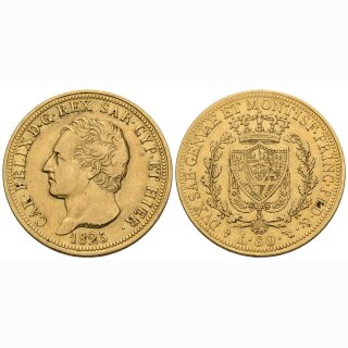 Italien Sadinien 80 Lire 1825 L