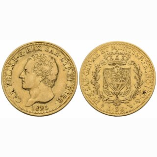 Italien Sadinien 80 Lire 1825 L