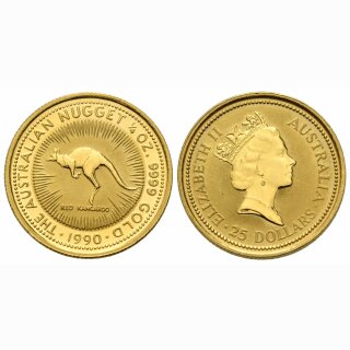 Australien 25 Dollar 1990 Kangaroo