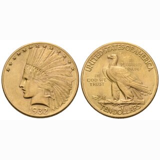 USA 10 Dollar 1932 Indianer
