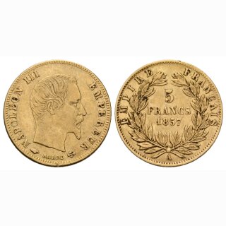Frankreich 5 Francs 1857 A Napoleon III