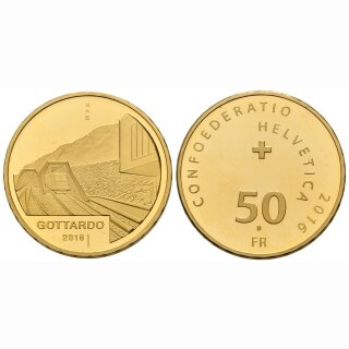 Schweiz 50 Franken 2016 Gotthard