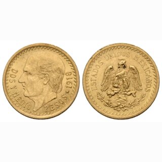 Mexiko 2 1/2 Pesos  1918