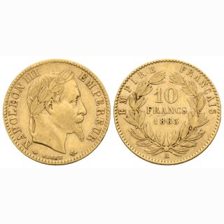 Frankreich 10 Francs 1863 A