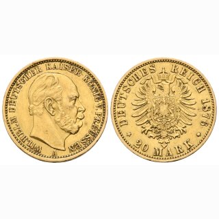 Deutschland Preussen 20 Mark 1876 A