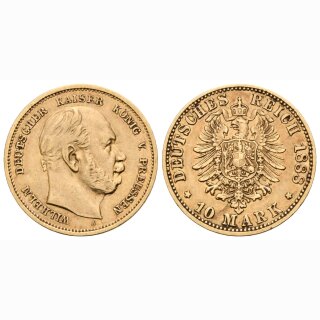 Deutschland Preussen 10 Mark 1888 A