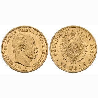 Deutschland Preussen 20 Mark 1885 A