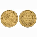 Frankreich 10 Francs 1864 BB Napoleon III