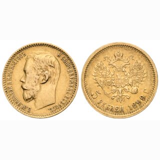 Russland 5 Rubel 1899
