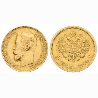 Russland 5 Rubel 1900