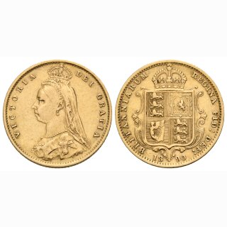 England  1/2 Sovereign 1890