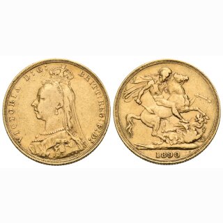 England Sovereign 1890