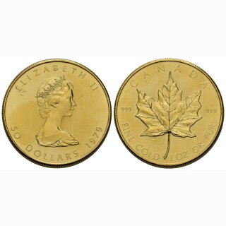 Kanada 50 Dollar 1 Unze div. Jahrgänge Maple Leaf (Pv)