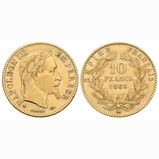 Frankreich 5 Francs 1863 A