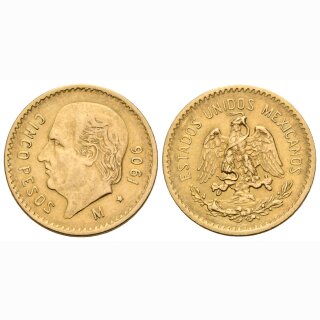 Mexiko 5 Pesos 1906 M