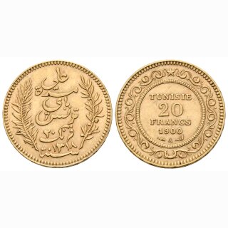 Tunesien 20 Francs 1900 A
