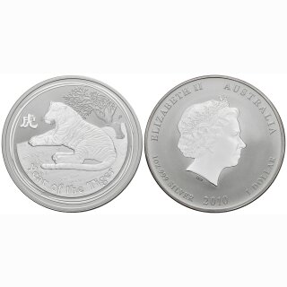 Australien 1 Dollar 2010 Lunar Tiger