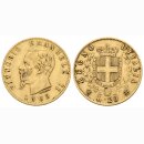 Italien 20 Lire 1865 Emanuelle II