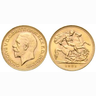 England  Sovereign 1931 SA