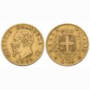 Italien 20 Lire  1865 Victor Emanuelle