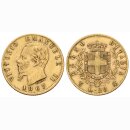 Italien 20 Lire  1867 Emanuele II