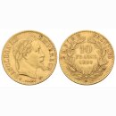 Frankreich 10 Francs 1868 BB Napoleon III