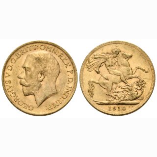 England Sovereign 1914 George V