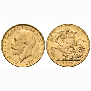 Australien Sovereign 1916 M George V