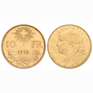 Schweiz 10 Franken  1913 B