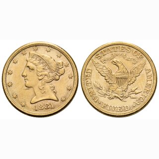 USA 5 Dollar 1881