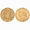 Schweiz 20 Franken 1926 B Vreneli