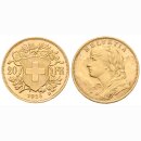 Schweiz 20 Franken 1926 B Vreneli