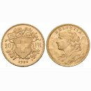 Schweiz 20 Franken 1900 B Vreneli