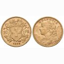 Schweiz 20 Franken 1904 B Vreneli