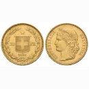 Schweiz 20 Franken 1891 B Vreneli