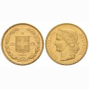 Schweiz 20 Franken 1891 B Vreneli