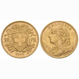 Schweiz 20 Franken  1926 B