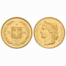 Schweiz 20 Franken  1891 B