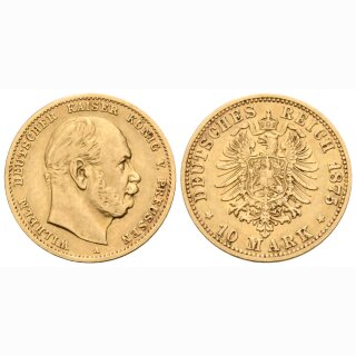 Deutschland Preussen 10 Mark 1875 A