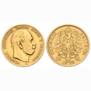 Deutschland Preussen 10 Mark 1873 A
