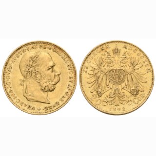 Österreich 20 Kronen  1892