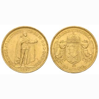 Ungarn 20 Kronen  1897
