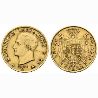 Italien 40 Lire 1814 M