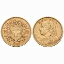 Schweiz 20 Franken  1906 B Goldvreneli