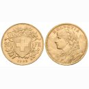 Schweiz 20 Franken  1935 B Goldvreneli