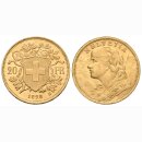 Schweiz 20 Franken 1898 B Goldvreneli