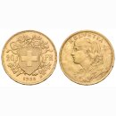 Schweiz 20 Franken 1900 B Goldvreneli